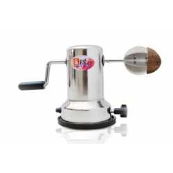 Beezy Stainless Steel Coconut Scraper with Vacuum Base- Coconut Grater Machine, Coconut Crusher Manual Hand Roller, Coconut Chopper for Kitchen, Coconut Scrapper Tool Coconut Scraper 