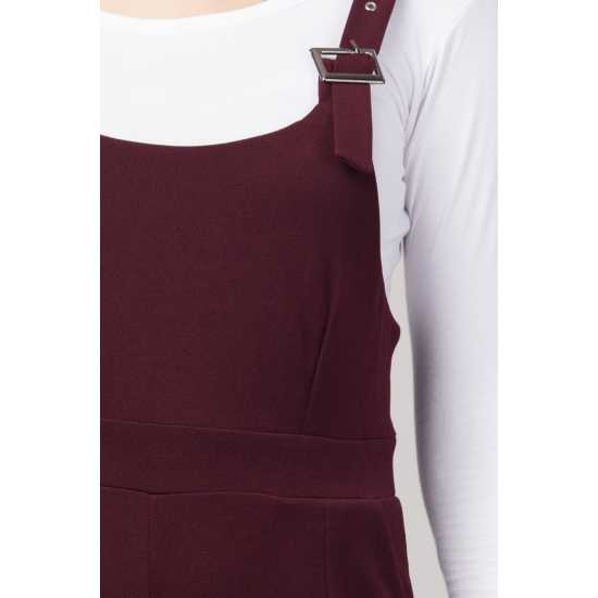 Stylish & Trendy Maroon Dungaree for Girls/Women