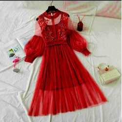 Classic Designer Red Dress for Girls/Women Classic Designer Red Dress for Girls/Women