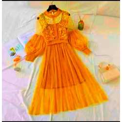 Classic Designer Mustard Dress for Girls/Women Classic Designer Mustard Dress for Girls/Women