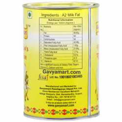 Gavyamart Indian A2 Cow Ghee 100% Pure Non GMO - Made of kankrej Organic Cow Ghee (Pack of 1) 