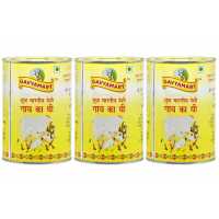Gavyamart Indian A2 Cow Ghee 100% Pure Non GMO - Made of kankrej Organic Cow Ghee (Pack of 3) Gavyamart Indian A2 Cow Ghee 100% Pure Non GMO - Made of kankrej Organic Cow Ghee (Pack of 3)