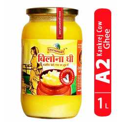 Gavyamart Ghee in Pantry, 100% Pure Kankrej A2 Cow Desi Ghee - Made Using Traditional Bilona Method Ghee 1 Litre - Glass Ghee jar Pack Non GMO - A2 Ghee Cow Organic 1000ml Gavyamart Ghee in Pantry, 100% Pure Kankrej A2 Cow Desi Ghee - Made Using Traditional Bilona Method Ghee 1 Litre - Glass Ghee jar Pack Non GMO - A2 Ghee Cow Organic 1000ml