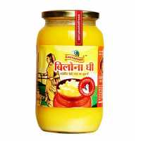 Gavyamart Ghee in Pantry, 100% Pure Kankrej A2 Cow Desi Ghee Non GMO - Made Using Traditional Bilona Method Ghee 500 ML - Glass Ghee jar Pack - A2 Ghee Cow Organic Ghee 500 ml Glass Bottle