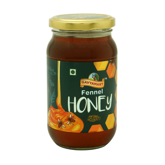 Gavyamart 100% Pure Fennel Honey Brand with No Sugar Adulteration 500g