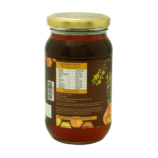 Gavyamart 100% Pure Mustard Honey with No Sugar Adulteration 500g