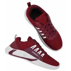 Glowlife New Stylish Light weight Maroon Sport shoes for Men's & Boys Glowlife New Stylish Light weight Maroon Sport shoes for Men's & Boys