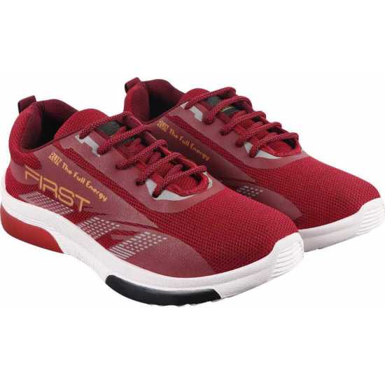 Glowlife New Stylish Light weight Maroon Sport shoes for Men's & Boys