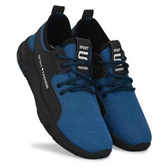 GlowLife Mesh Light Weight Blue Sports Shoe for Men's & Boys