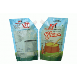100% Pure & Fresh Desi Bilona Buffalo Ghee (1/2 Ltr in Pouch) 100% Pure & Fresh Desi Bilona Buffalo Ghee (1/2 Ltr in Pouch)