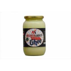 100% Pure & Fresh Desi Bilona Buffalo Ghee (1 Ltr Glass Jar)