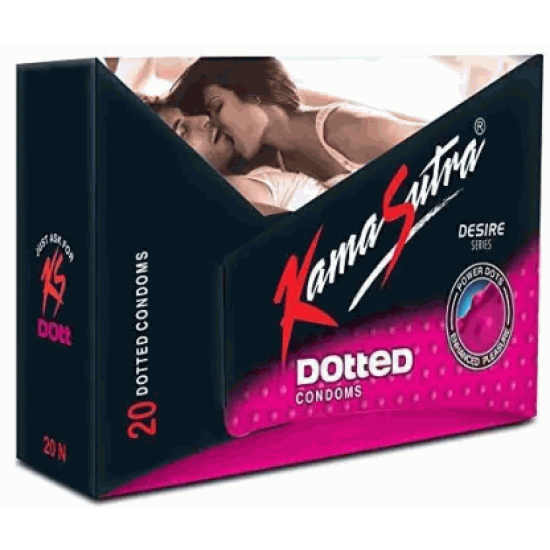 Kama Sutra Dotted Condoms (20 Condom) - Pack of 2 Box Kama Sutra Dotted Condoms (20 Condom) - Pack of 2 Box