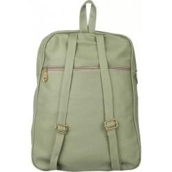 Green PU Leather Backpack for Laptop & I Pad Green PU Leather Backpack for Laptop & I Pad