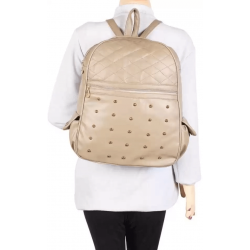 Beige PU Leather Backpack for Laptop Beige PU Leather Backpack for Laptop