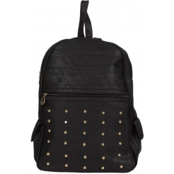 Black PU Leather Backpack for Laptop Black PU Leather Backpack for Laptop