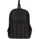 Black PU Leather Backpack for Laptop