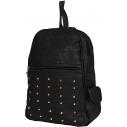 Black PU Leather Backpack for Laptop Black PU Leather Backpack for Laptop