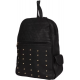 Black PU Leather Backpack for Laptop