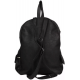 Black PU Leather Backpack for Laptop