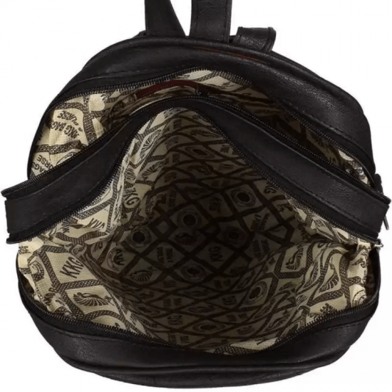 Black PU Leather Backpack for Laptop Black PU Leather Backpack for Laptop