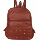 Brown PU Leather Backpack for Laptop