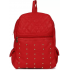Red PU Leather Backpack for Laptop