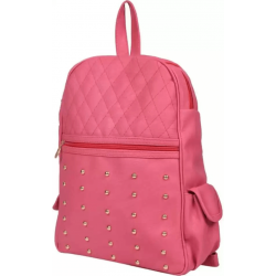 Pink PU Leather Backpack for Laptop Pink PU Leather Backpack for Laptop
