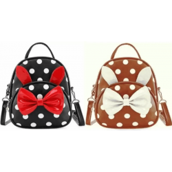 PU Leather Backpack for School Student (Combo Offer - Black & Brown)