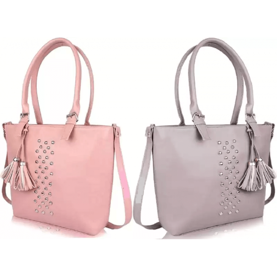 Messenger Bag for Girls/Women (Combo Offer: Pink & Grey Bag)