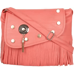 Pink Women PU Sling Bag Pink Women PU Sling Bag