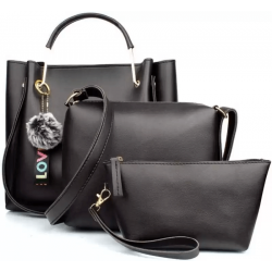 Women Black Messenger Bag (Pack of 3) Women Black Messenger Bag (Pack of 3)