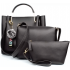 Women Black Messenger Bag (Pack of 3)