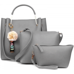 Women Grey Messenger Bag (Pack of 3) Women Grey Messenger Bag (Pack of 3)