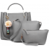 Women Grey Messenger Bag (Pack of 3)