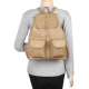 Small 10L Latest Trendy Party Wear Backpack with Adjustable Strap for Girls & Women (Tan)