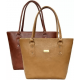 ONLAND Top Handle Hand Bag Combo Shoulder Bag (Brown & Golden, 5L) ONLAND Top Handle Hand Bag Combo Shoulder Bag (Brown & Golden, 5L)