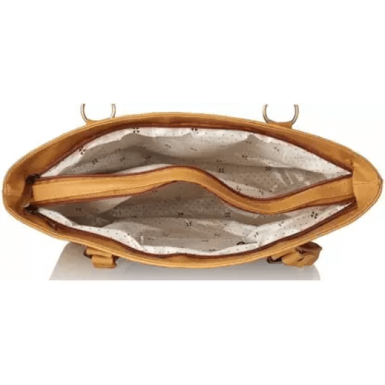 ONLAND Top Handle Hand Bag Combo Shoulder Bag (Brown & Golden, 5L) ONLAND Top Handle Hand Bag Combo Shoulder Bag (Brown & Golden, 5L)