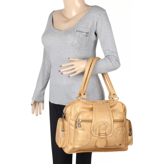 Women Beige Shoulder Bag