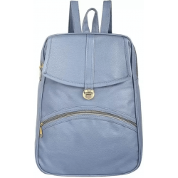 Blue PU Leather Backpack for Laptop & I Pad Blue PU Leather Backpack for Laptop & I Pad