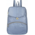Blue PU Leather Backpack for Laptop & I Pad