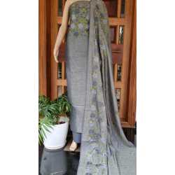 Fancy Embroidered Cotton Dupion Suit Piece