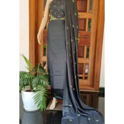 Fancy Embroidered Cotton Dupion Suit Piece