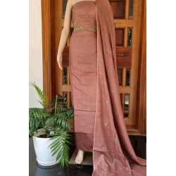 Fancy Embroidered Cotton Dupion Suit Piece