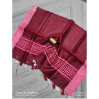 Linen by Linen Border Weaving Dupatta Linen by Linen Border Weaving Dupatta