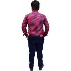 KMP Fashion Men Regular Fit Checkered Casual Shirt