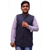 KMP Fashion Striped Men Waistcoat KMP Fashion Striped Men Waistcoat