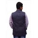 KMP Fashion Striped Men Waistcoat