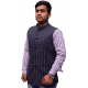 KMP Fashion Striped Men Waistcoat