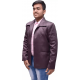 KMP Fashion Self Design Single Breasted Casual Men Blazer (Purple)