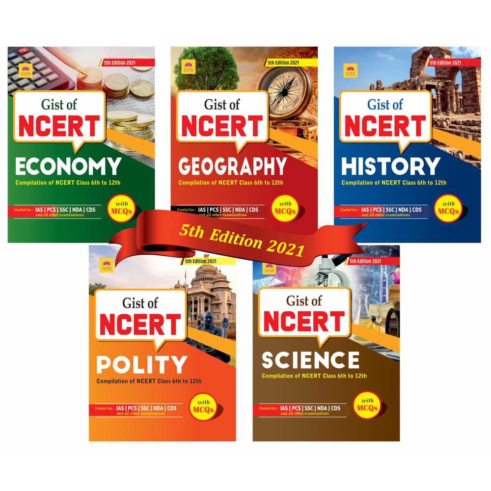 Buy Online GIST OF NCERT Set of 5 Books English 5th Edition (History